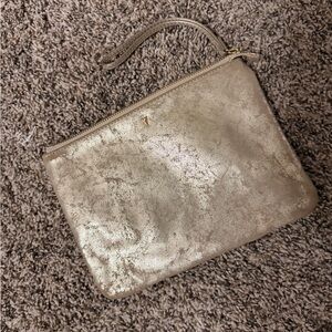 Stella & Dot Gold Wristlet Clutch